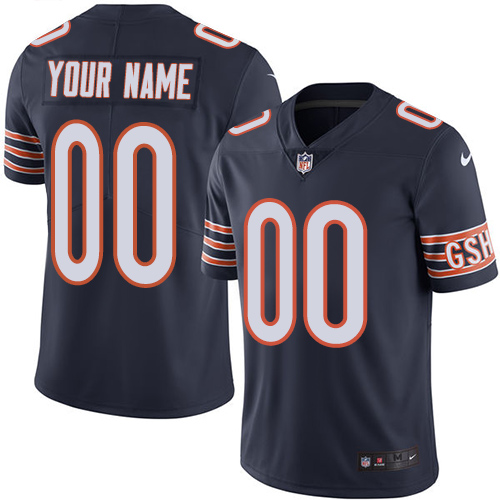 Men's Chicago Bears ACTIVE PLAYER Custom Navy NFL Vapor Untouchable Limited Stitched Jersey